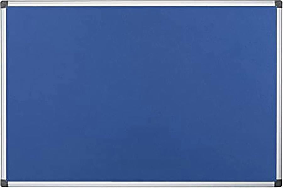 KAV 900 x 600mm Aluminium Frame Notice Pin Board - Felt Notice Board Bulletin Frame for Office, School, Bedroom, Memo, and Home