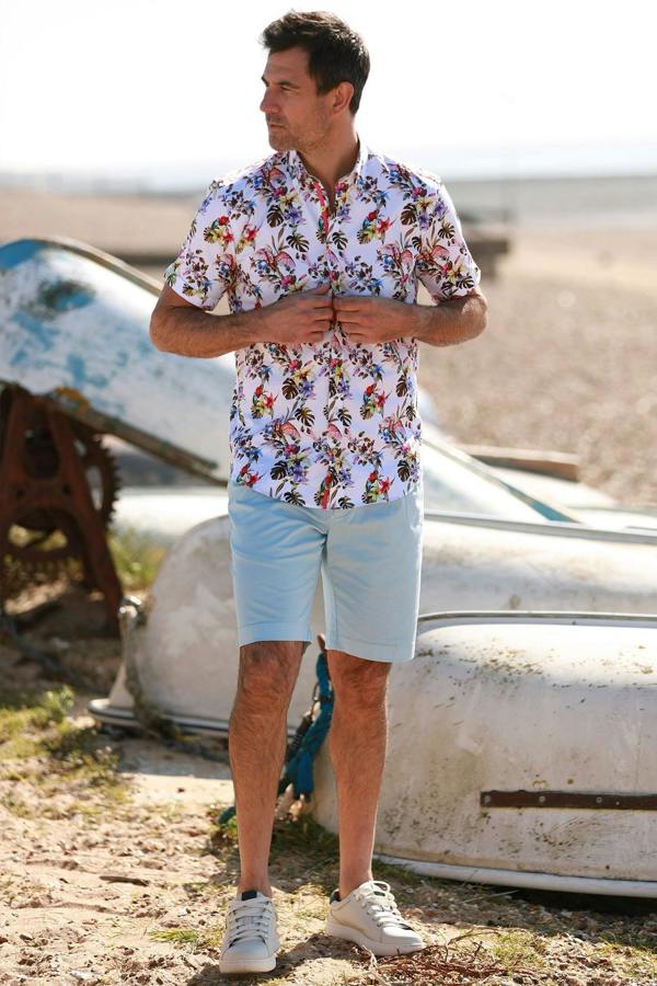 BIRDS OF PARADISE SHORT SLEEVE SHIRT – Premium Men's Patterned Shirt by Claudio Lugli | Bold Design, Tailored Fit, Best Printed Shirts