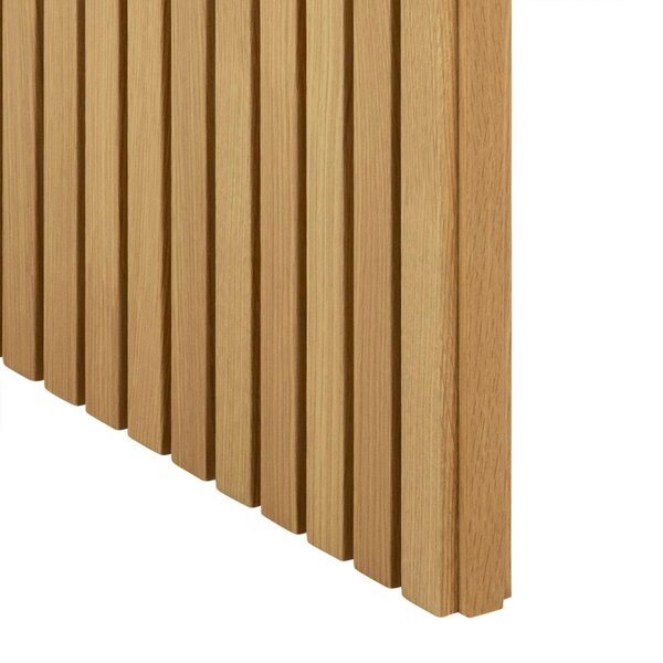 Wyld Haus Twillbury Oak Rectangle Dining Table Slatted Legs