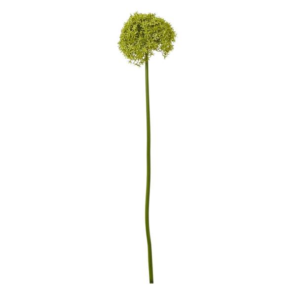Wyld Haus Set of 3 Artificial Flowers Green Giant Allium Stems