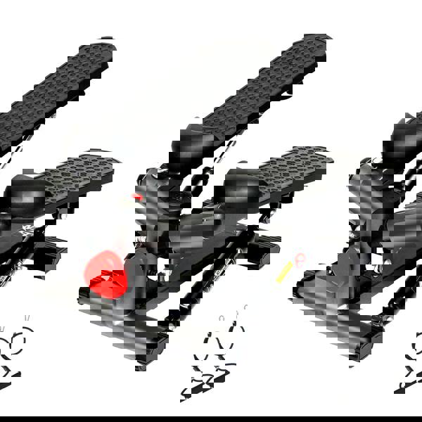 Centra Mini Stepper Adjustable Resistance Rope Aerobic Step Trainer Fitness