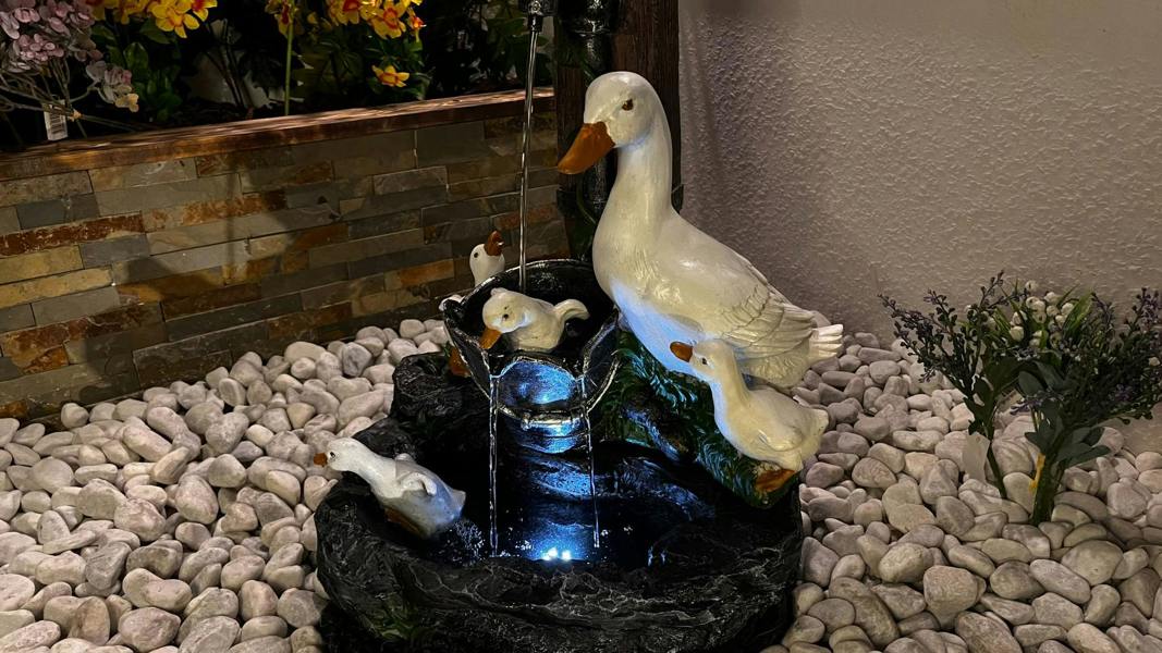 Tranquillity Water Features Duck Family Animal Fountain Water Feature