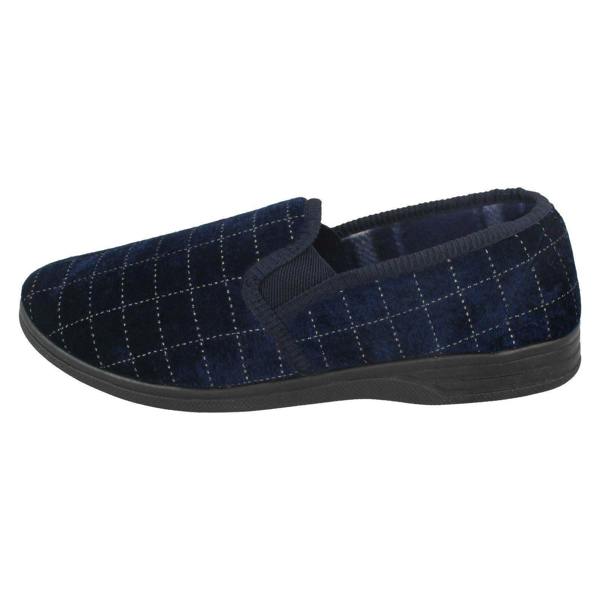 Spot On Mens Spot On Check Casual Slippers