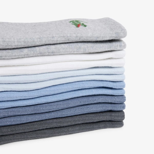 Lacoste 6-Pack Jacquard Crocodile  Sport Socks