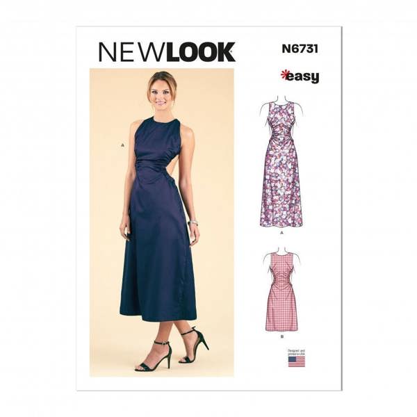 New Look Sewing Pattern 6731, Dresses for Women, 6-8-10-12-14-16-18 - Easy