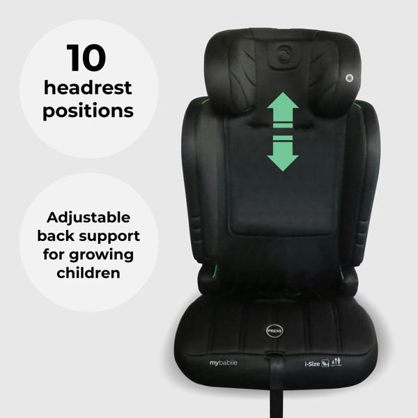 My Babiie MBCS50 i-Size (76-150cm) Car Seat Non-ISOFIX - Black