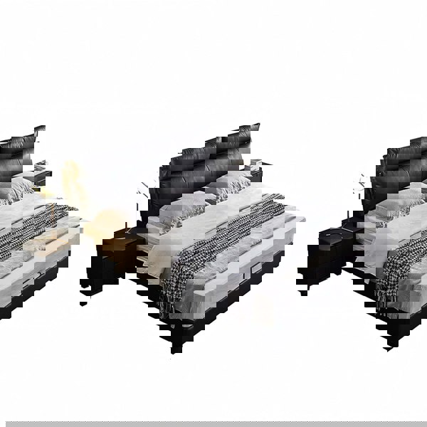 Luca King Size Superking Size Bed, Leather-Weilai Concept-Weilai Concept