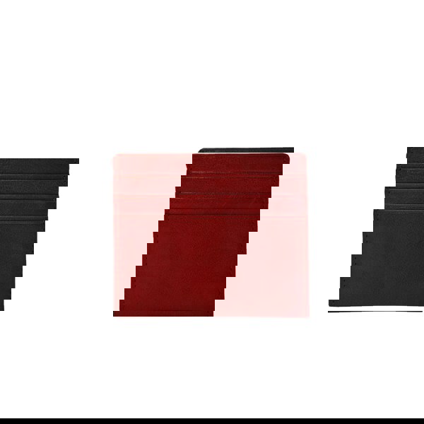 Assots London 'FANN' Paprika Red Vintage leather Compact RFID Credit Card Holder