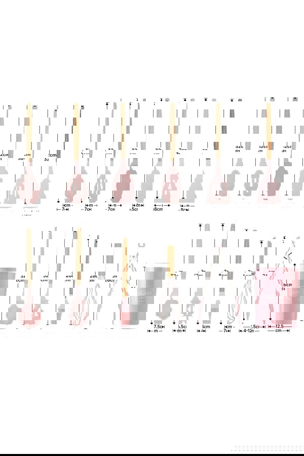 Living and Home 11-piece Silicone Kitchen Utensil Set for Nonstick Cookware Kitchenware Set