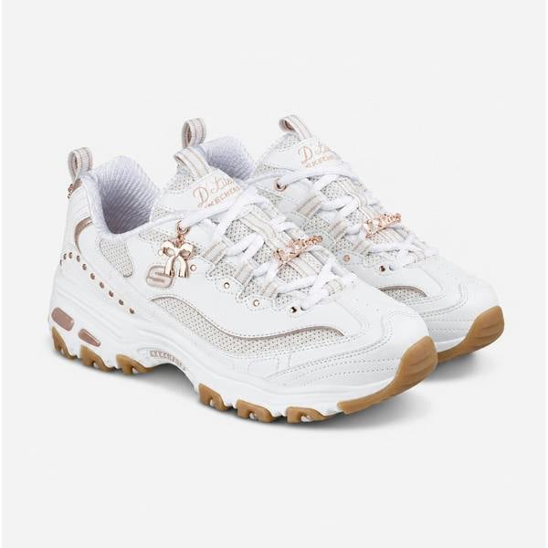 Skechers D'LITES - 20TH ANNIVERSARY Casual Trainers Casual Trainers   in  White