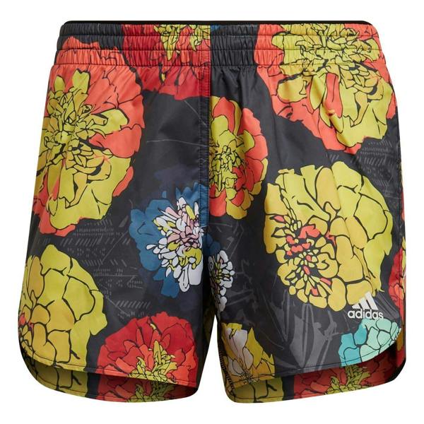 Adidas Womens/Ladies Floral Pattern Shorts - Black - 