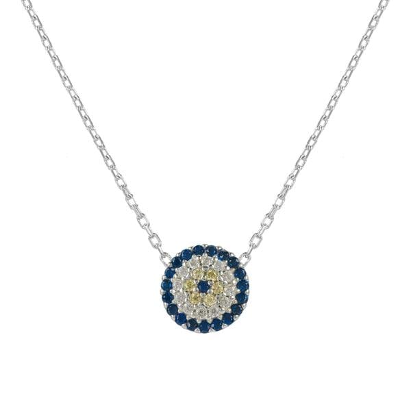 Evil Eye Necklace Silver - LATELITA Necklaces