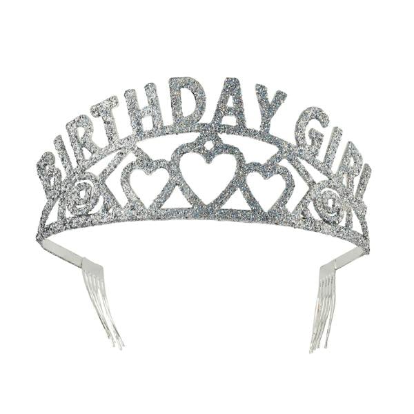 Bristol Novelty Womens/Ladies Birthday Girl Tiara - Silver - 