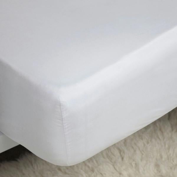 Belledorm 400 Thread Count Egyptian Cotton Extra Long Fitted Sheet - White - 