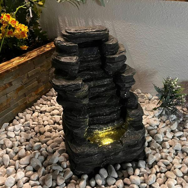 Tranquillity Water Features Mini Rock Cascade Rock Effect Water Feature