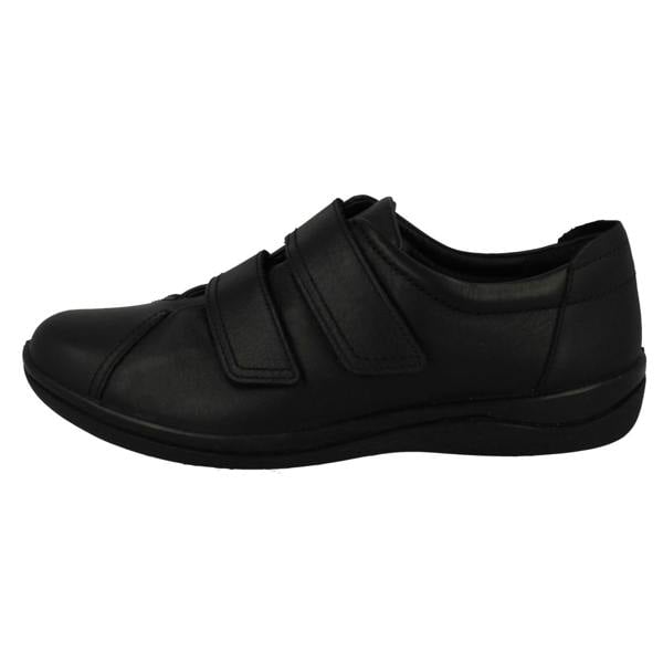 Padders Ladies Padders Soft Leather Adjustable Shoes Cosmic