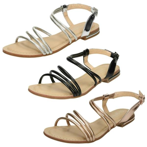 Savannah Ladies Savannah Flat Strappy Summer Sandals