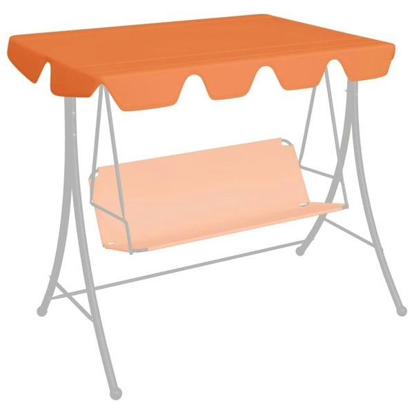 Berkfield Replacement Canopy for Garden Swing Orange 150/130x70/105 cm