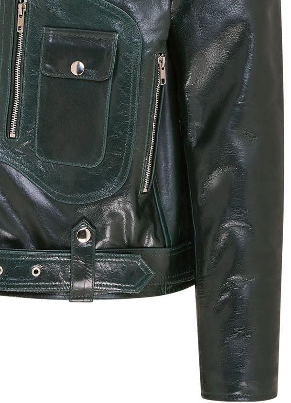 Infinity Leather Mens Cow-Hide Biker Brando Jacket - Pargas