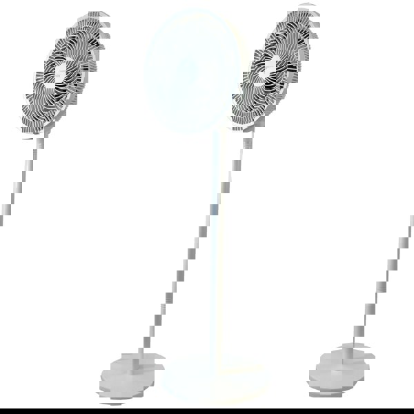 igenix 12 Inch Pedestal Fan, 7 Blades, 3 Speeds, White