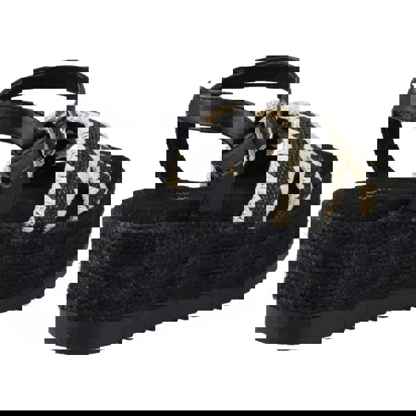Hush Puppies Jemma Espadrille Polyurethane Women's Black Sandals