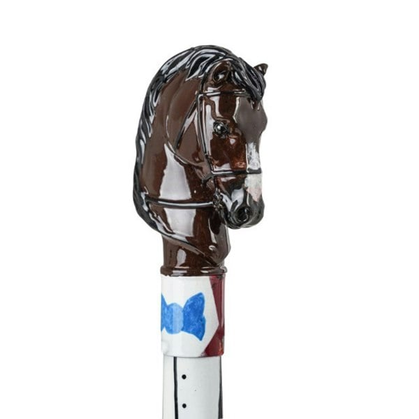 Embassy London Horse - Brown - Hand-painted shoe horn with sculpted horse head