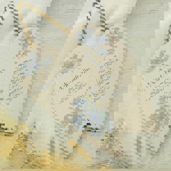 Personalised Memento Company Personalised Forget Me Not Memorial Ceramic Wings