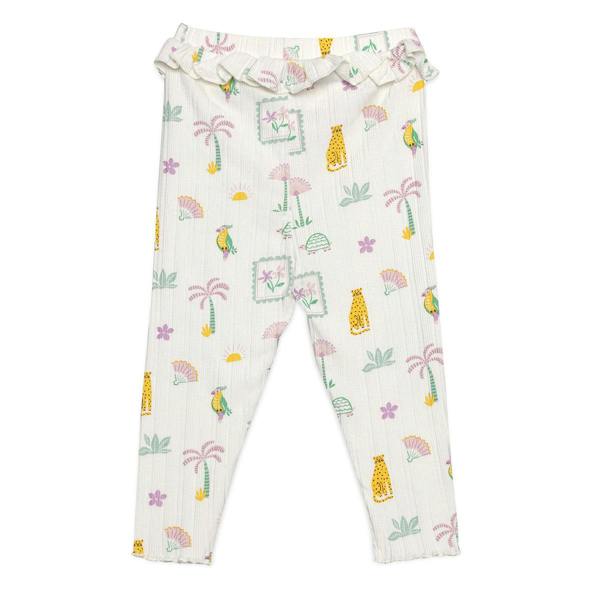 Mini Cuddles Baby Girls 3pk Printed Leggings, Multicolour