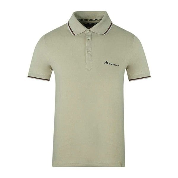 Aquascutum Unisex Adult Logo Polo Shirt - Beige