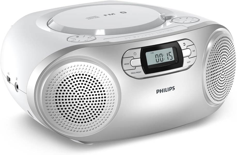 Philips CD Soundmachine TAZ2000, Bluetooth CD FM USB Black - Boombox
