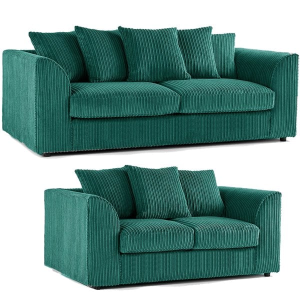 Furnishings For Less Luxor Full Jumbo 3 + 2 Seater Sofa Set - Scatter Back