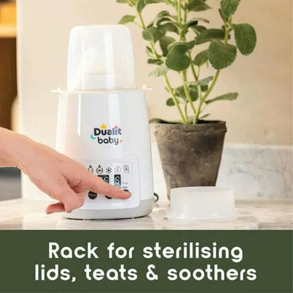 Dualit Baby Range Single Bottle Warmer White and Grey