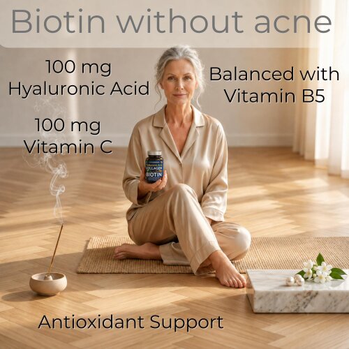 Dietapplements Marine Collagen, Hyaluronic Acid, Biotin, Vitamins, Minerals & Superfood - 35 Ingredients