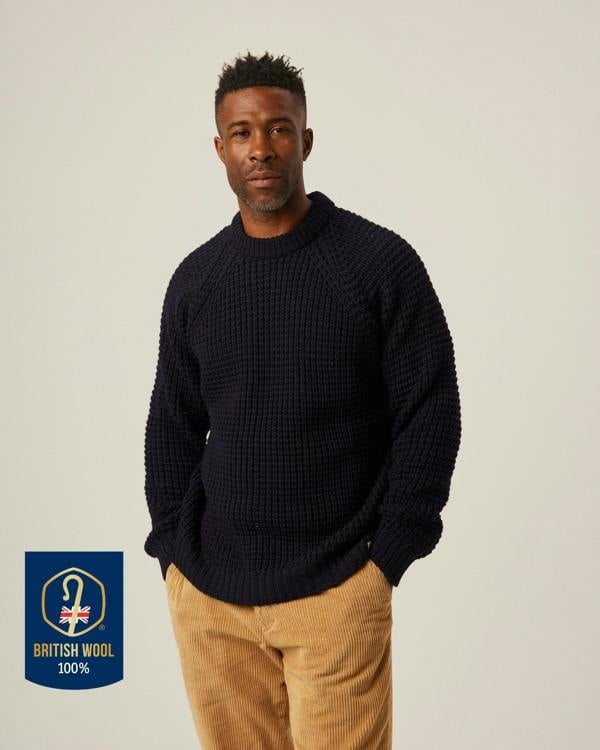 Peregrine  Waffle Crew Jumper