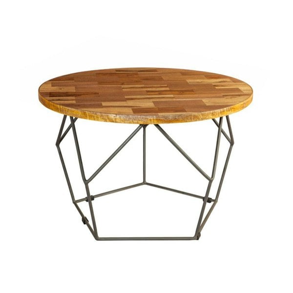 IH Design Codd Round Coffee Table with Metal Base
