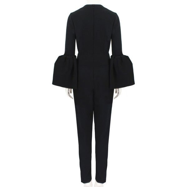 Roksanda black Margot jumpsuit with flared sleeves