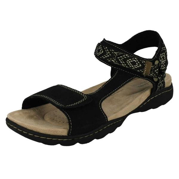 Clarks Ladies Clarks Aztec Detailed Strappy Sandals Amanda Step