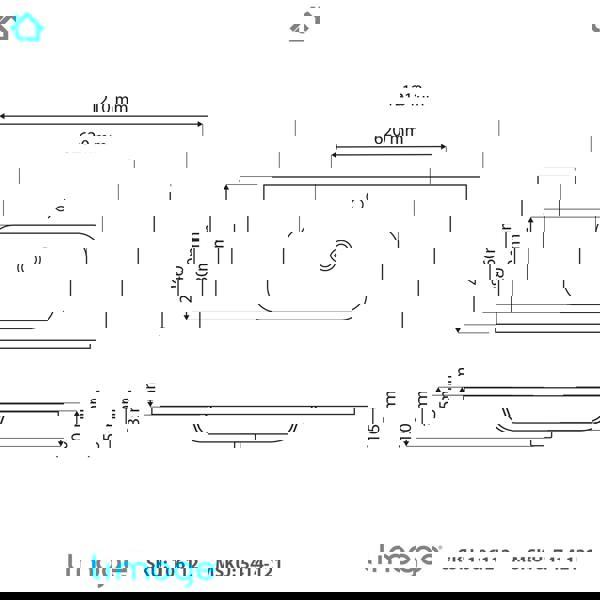 5414 ceramic 121cm mid edge inset basin with oval bowl