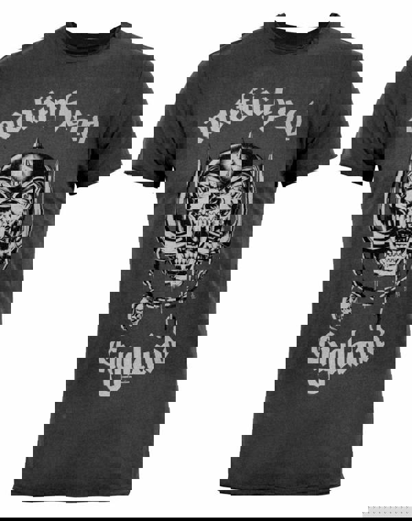 Amplified Clothing Mens Grey Motorhead Short Sleeved T-Shirt