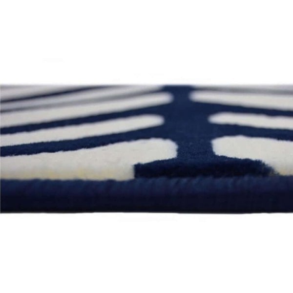 Maestro Herringbone Navy Rug | Low-Pile Elegance | The Rugs