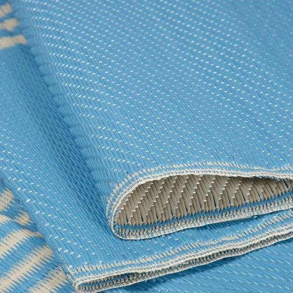 Urban Outdoor Rug Blue & Beige | Modern Geometric Design