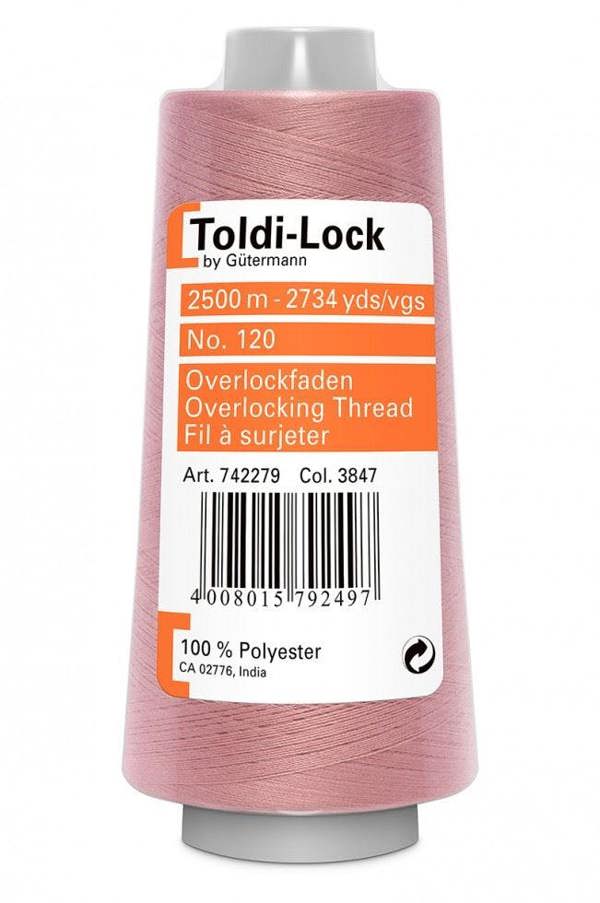 Gutermann Toldi Lock Overlocker Thread 2500m Polyester Thread Suitable For Dressmaking