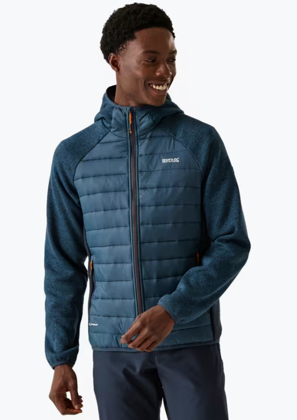 Regatta Mens Newhill Hybrid Jacket - Moonlight Denim/Navy