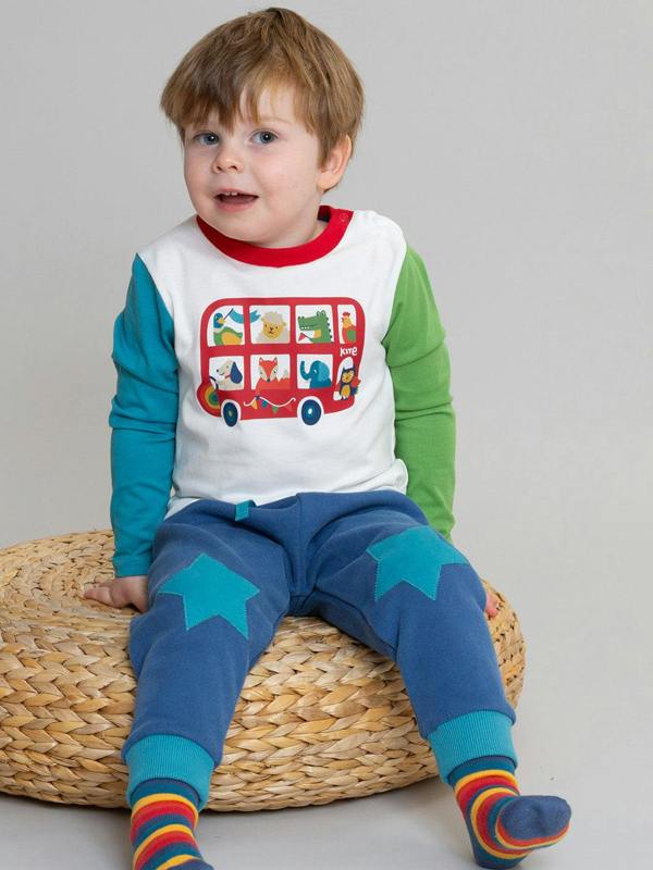 Kite Boys Organic Star Patch Joggers Navy
