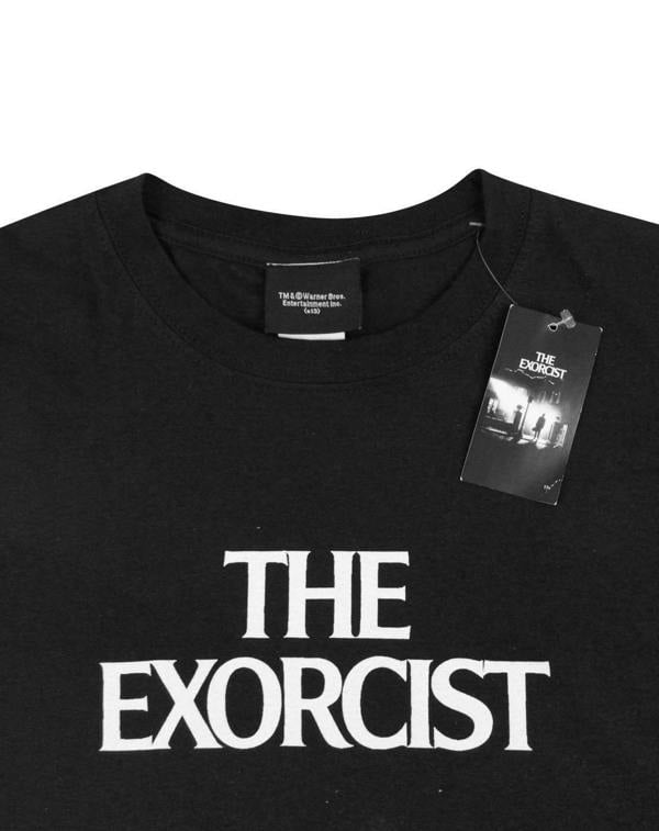 Exorcist Mens Black Movie Graphic Short Sleeved T-Shirt