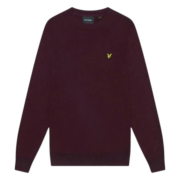 Lyle & Scott Crew Neck Rich Burgundy Pull Over Jumper S