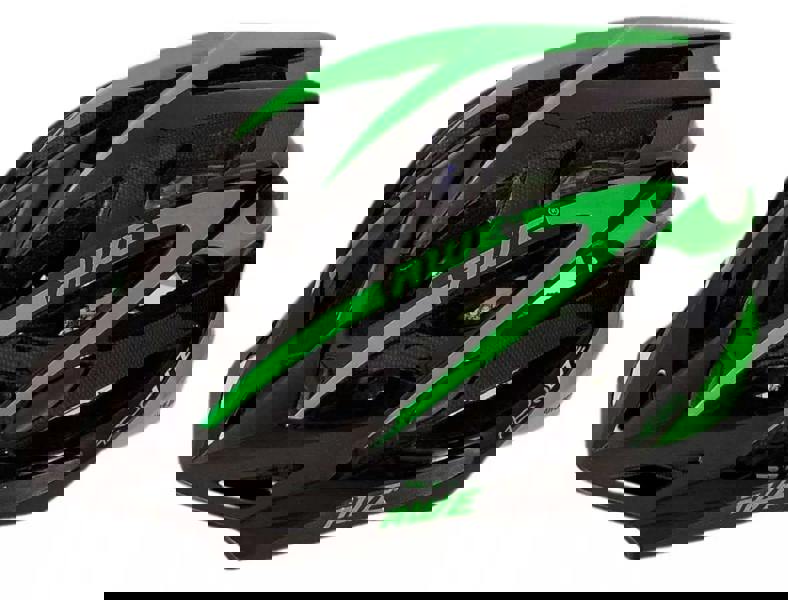 AweAeroLite In Mould Adult Bike Helmet Large 58-61cm Black/Green