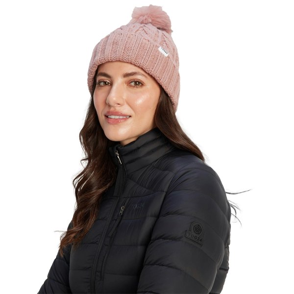 TOG24 Unisex Adult Elias Knitted Beanie - Faded Pink