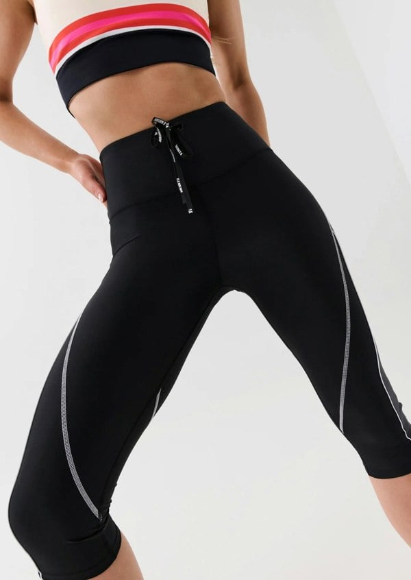 P.E Nation PE Nation Womens Reformer Crop Legging in Black