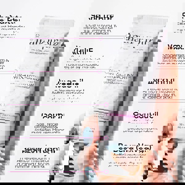 Âme Pure SUPER-SMOOTHING HAND CREAM - For Dry Hands With Vitamin E